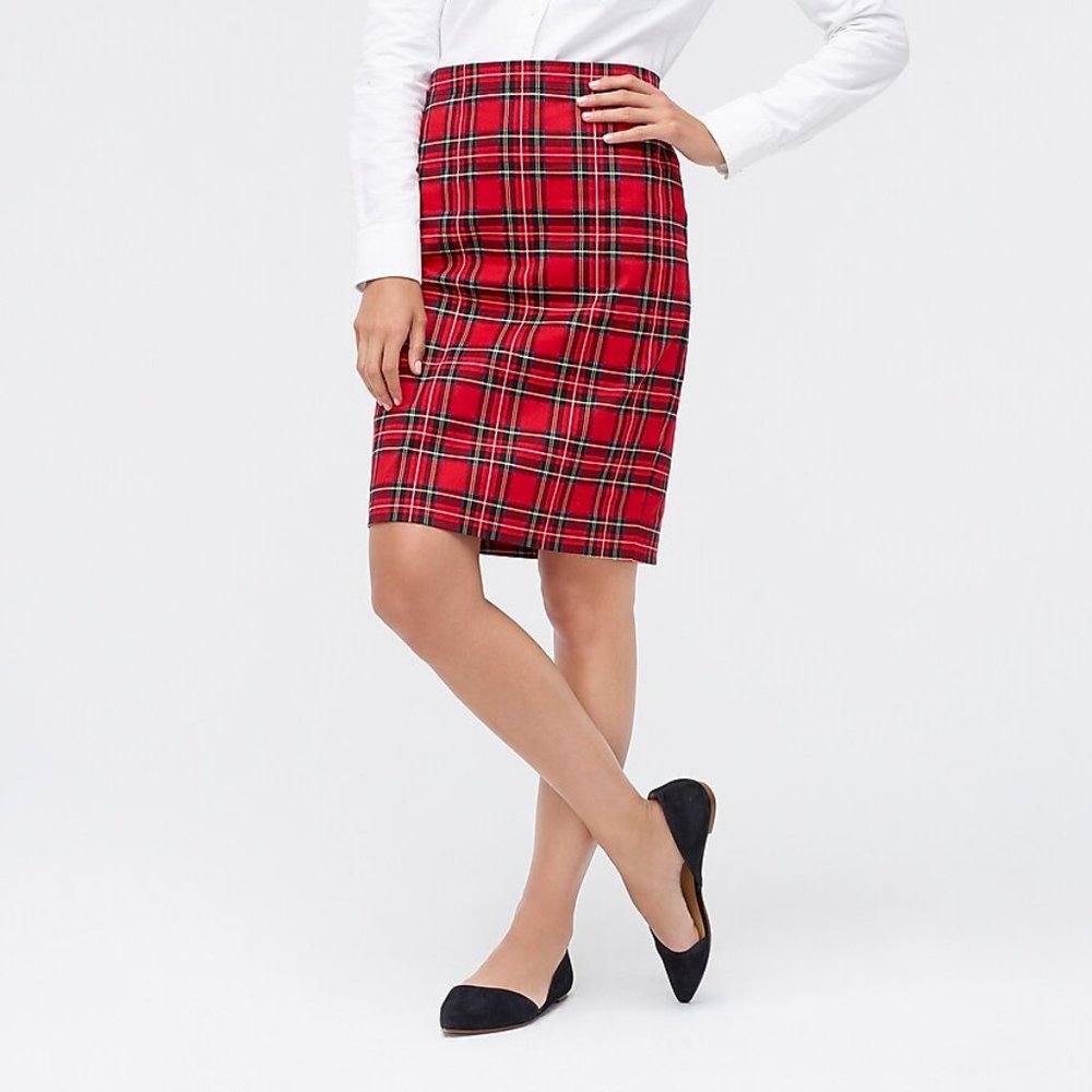 J Crew cotton sateen pencil skirt